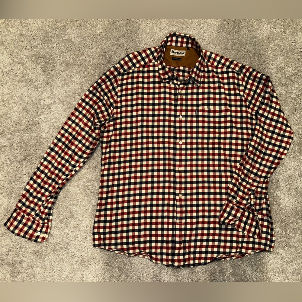 Barbour Red and Blue Checkered Shirt